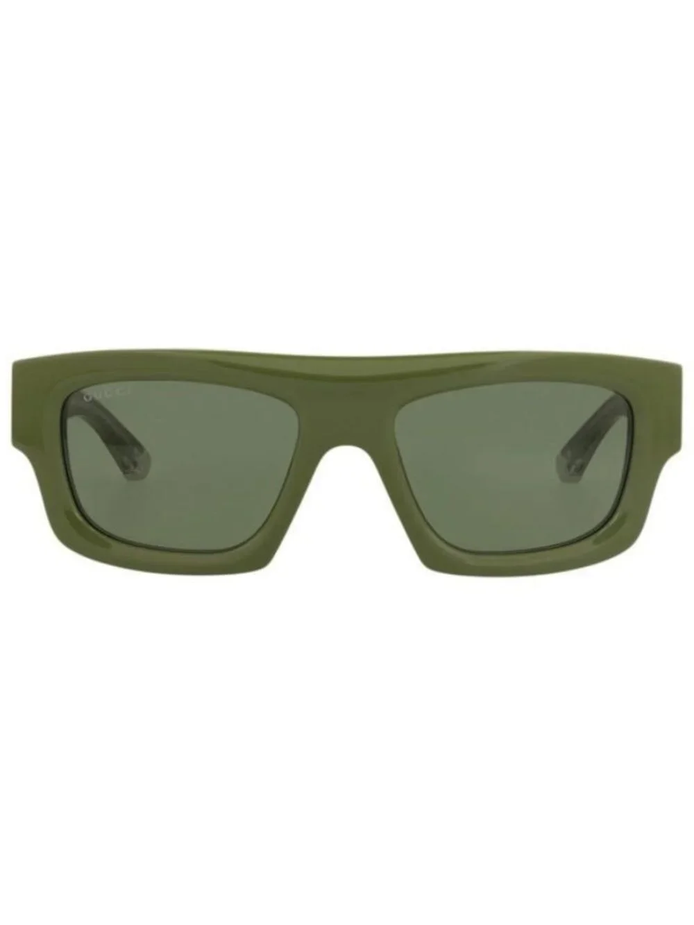 New Gucci Mens Square/Rectangle Green Green Green Fashion Designer Sunglasses